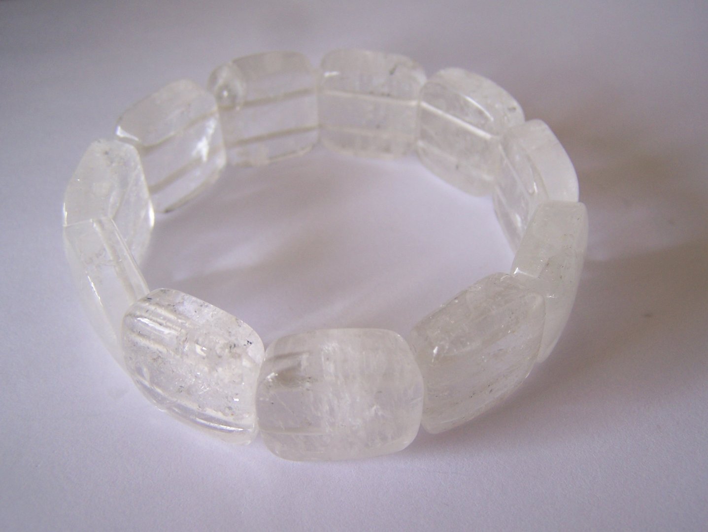 Rock Crystal elastic gemstone bracelet 04